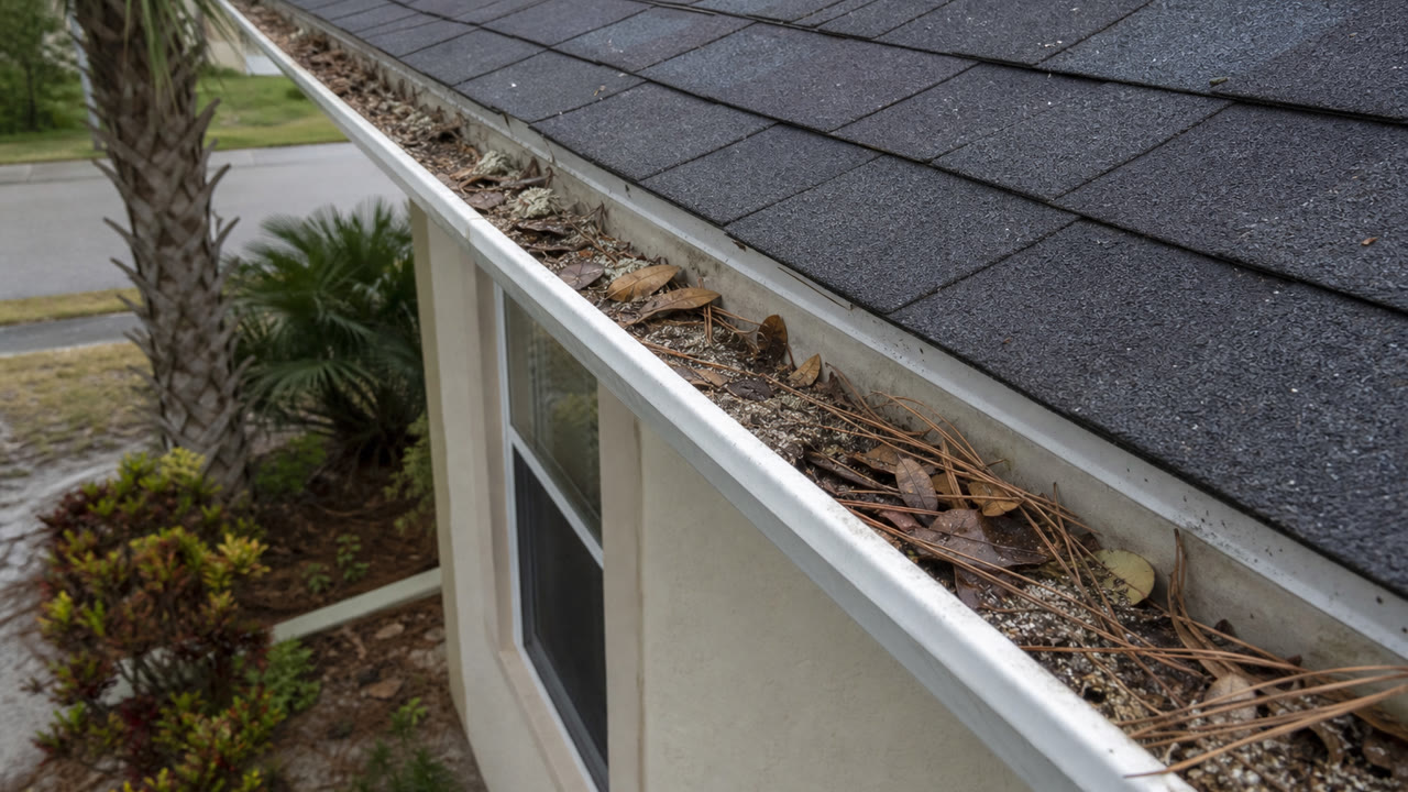 Local Property Conditions for gutter cleaning and gutter guards in Palm Coast